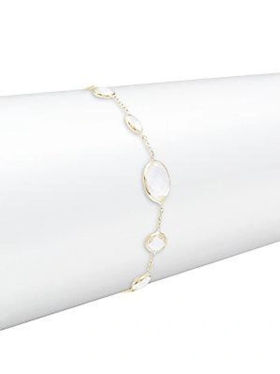 Saks Fifth Avenue Clear Quartz Single Strand Bracelet