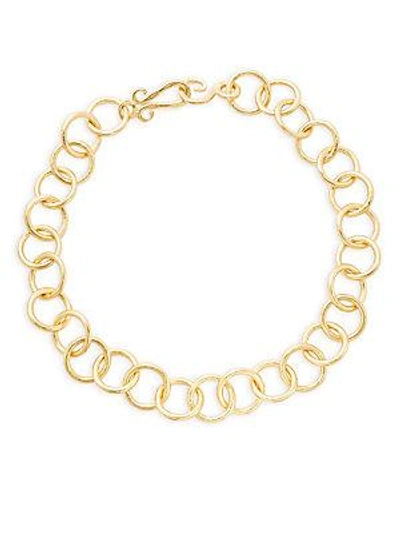 Stephanie Kantis Classic Link Choker Necklace In Gold