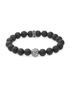 King Baby Studio Black Onyx And Sterling Silver Bracelet