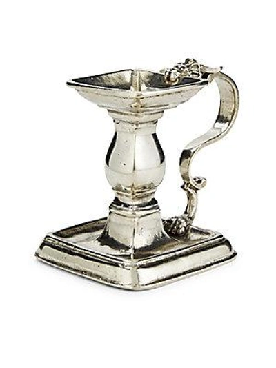 Saks Fifth Avenue Franklin Candle Holder In Silver