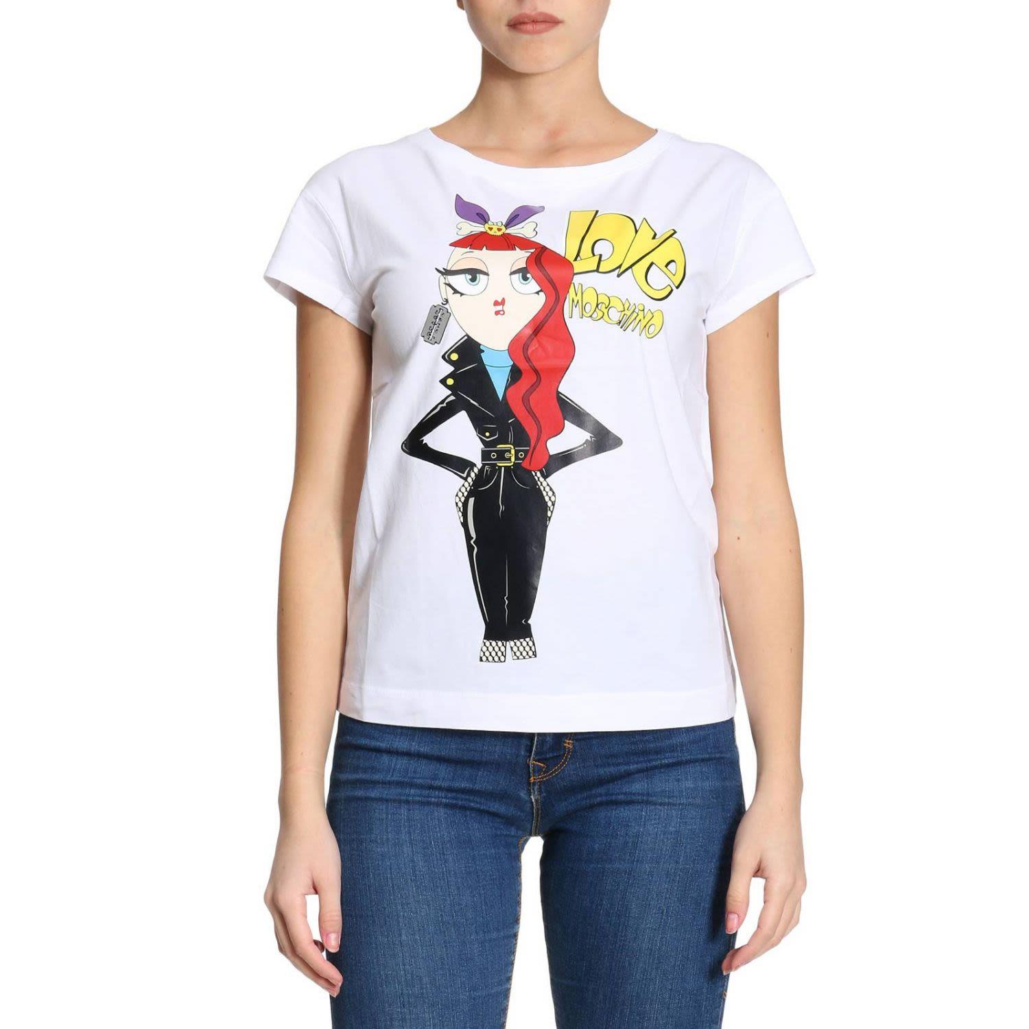 Love Moschino Tshirt Tshirt Women Moschino Love In White ModeSens