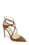 Jimmy Choo Lancer Strappy Pump In Olive