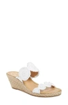 Jack Rogers 'shelby' Whipstitched Wedge Sandal In White