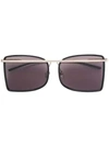 Calvin Klein 205w39nyc Sonnenbrille Mit Metall-gestell - Schwarz