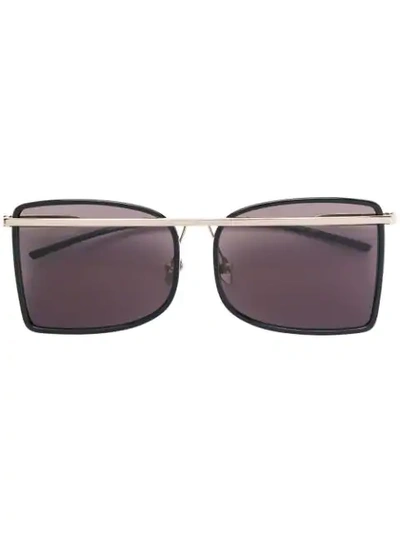 Calvin Klein 205w39nyc Sonnenbrille Mit Metall-gestell - Schwarz