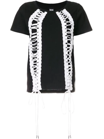 Ktz Lace-up T-shirt - Black