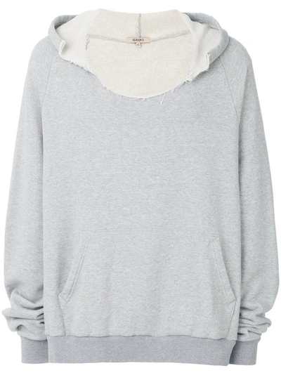 Yeezy Season 5 Rip Cotton-jersey Hoody In Heather