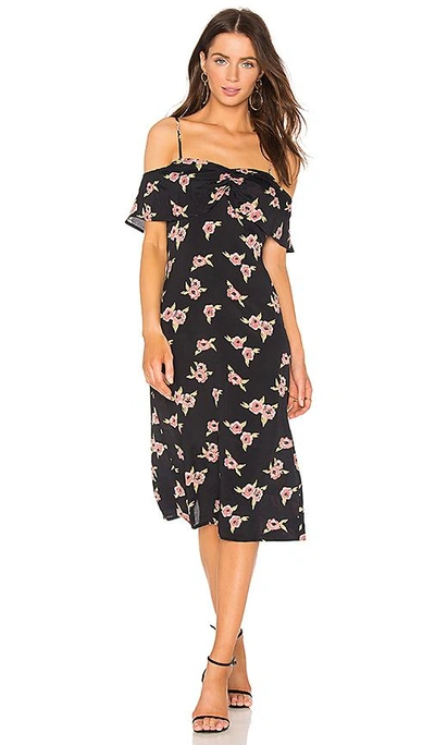 Flynn Skye Morgan Midi Dress In Black