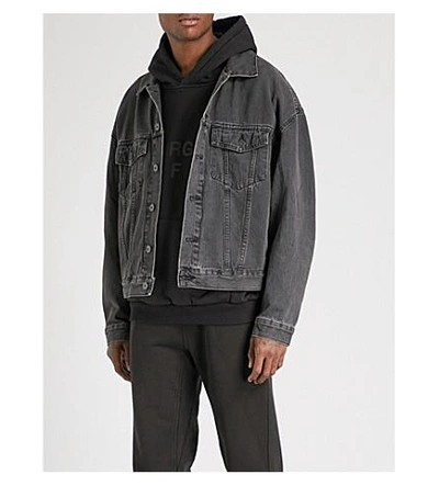 Yeezy Season 5 Classic Denim Jacket In Grey