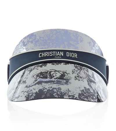 Dior Club V1u Visor In Matte Blue / Smoke
