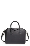 Givenchy 'small Antigona' Sugar Leather Satchel In Black