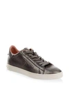 Tod's Perforated T Sneaker In Platinum