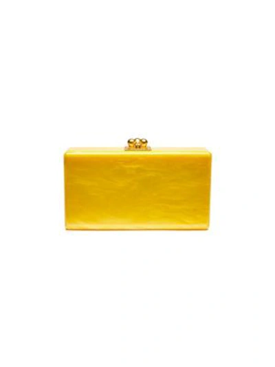 Edie Parker Women's Jean Acrylic Box Clutch In Yellow