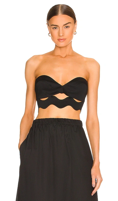 Adriana Degreas Moves Strapless Top In Black