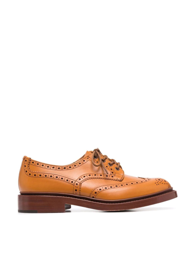 Tricker's Bourton Acorn Antique Dainite Sole 5 Fit Lace Up Shoes In Brown