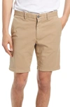 Theory Zaine Slim Fit Shorts In Beige Stone