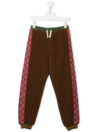 Gucci Brown Motif Tape Knitted Track Pants
