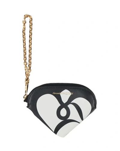 Alexander Mcqueen Seal Logo Coin Purse In Black