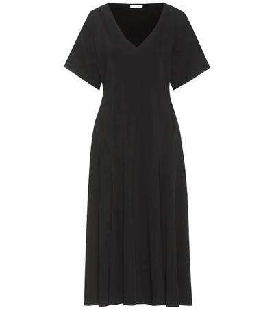The Row Lucid Stretch-jersey Midi Dress In Black