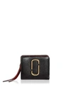 Marc Jacobs Snapshot Mini Leather Wallet In Black
