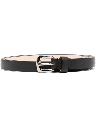 Maison Margiela 15mm Buckle-fastening Belt In Black