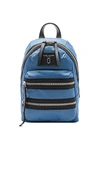 Marc Jacobs Mini Biker Nylon Backpack - Blue In Vintage Blue/silver