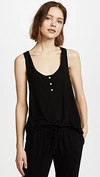 Splendid Racerback Sleep Tank In Black