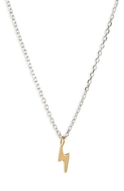 Madewell Vermeil Pendant Necklace In Lightening/ Gold
