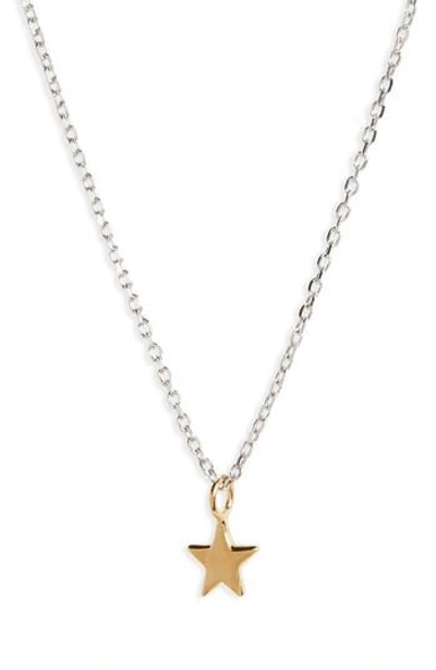 Madewell Vermeil Pendant Necklace In Star/ Gold