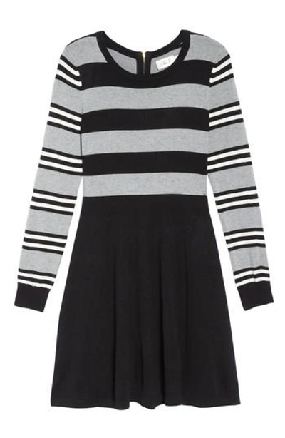 Eliza J Fit & Flare Sweater Dress In Multi