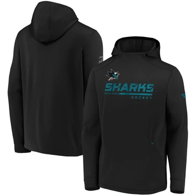 Fanatics Branded Black San Jose Sharks Authentic Pro Locker Room Pullover Hoodie