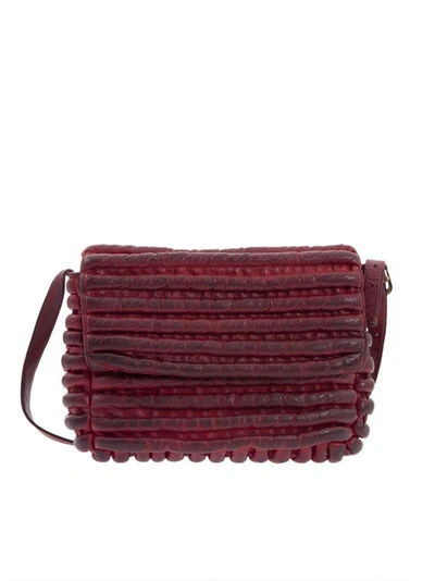 Majo Leather Bag In Red