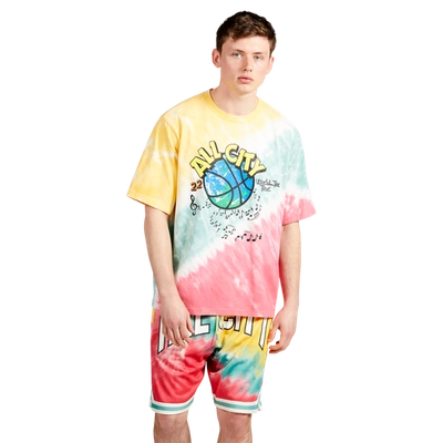 All City By Just Don Mens  City T-shirt In Tie Dye/tie Dye