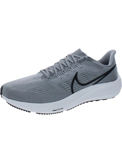 Nike Men's Pegasus 39 Road Running Shoes - Medium Width In White/grey Fog/particle Grey/smoke Grey