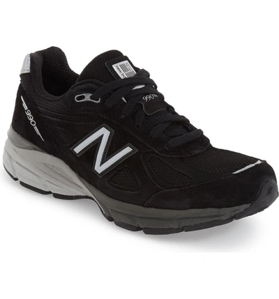 New Balance '990 Premium' Running Shoe In Black/ Black