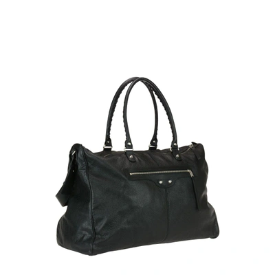Balenciaga Classic Weekender Bag In Black