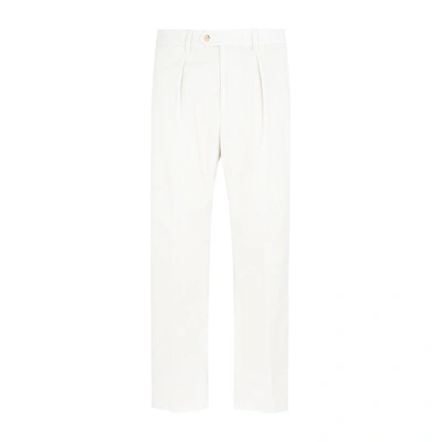 Etro Classic Straight Leg Pants In White