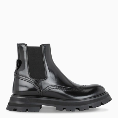 Alexander Mcqueen Black Wander Chelsea Boots