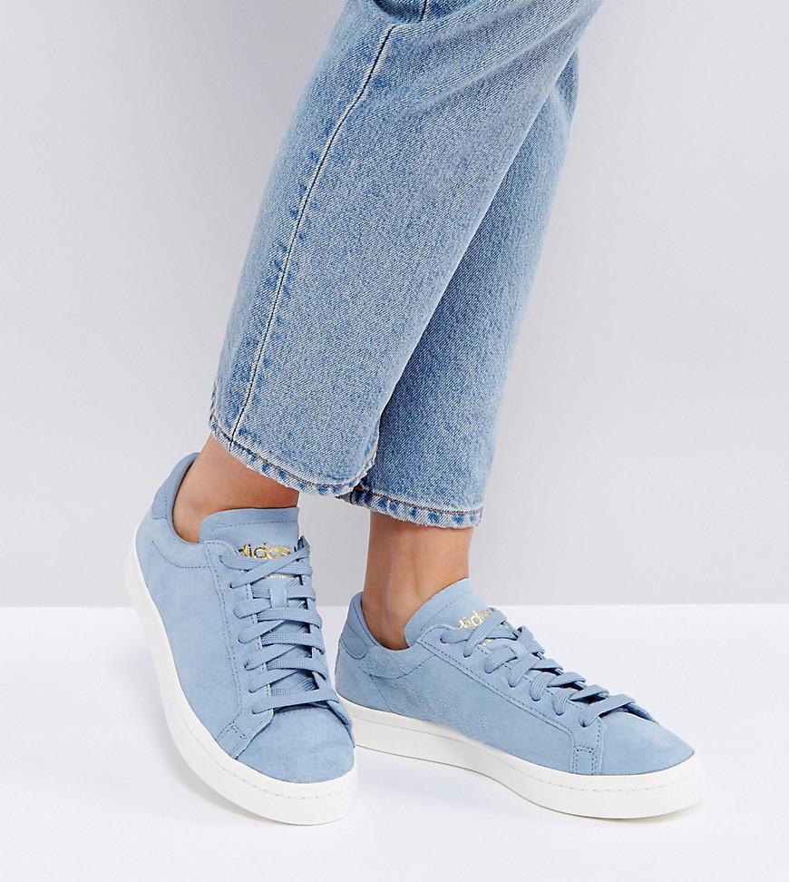 adidas court vantage aero blue linen