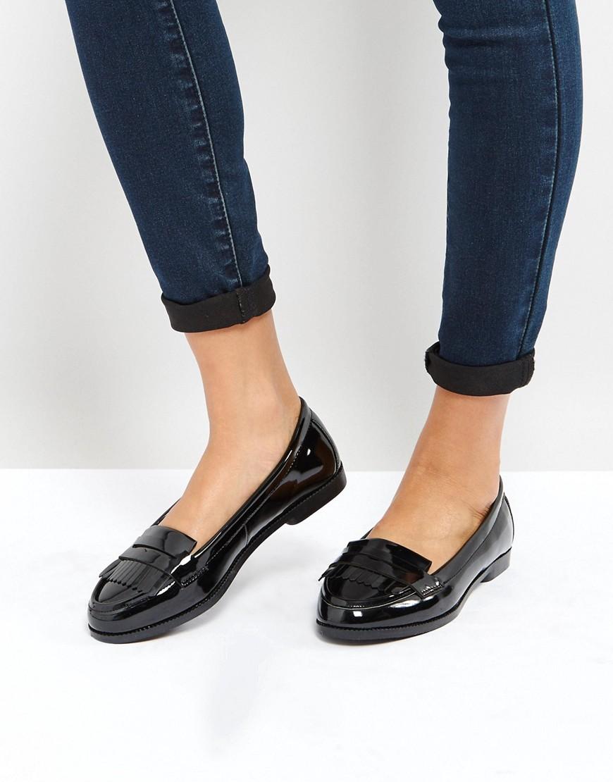 New Look Patent Loafer Black ModeSens