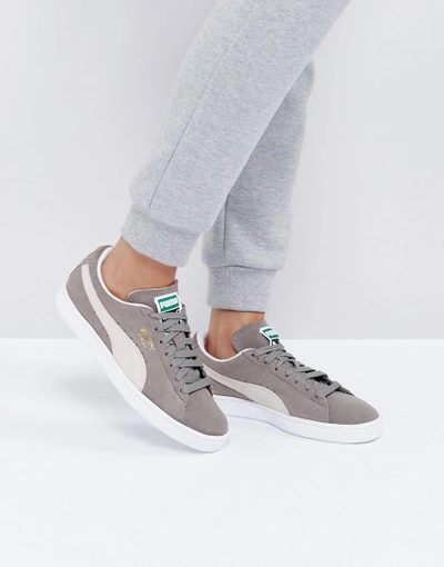 Puma Suede Classic Sneakers In Gray - Gray
