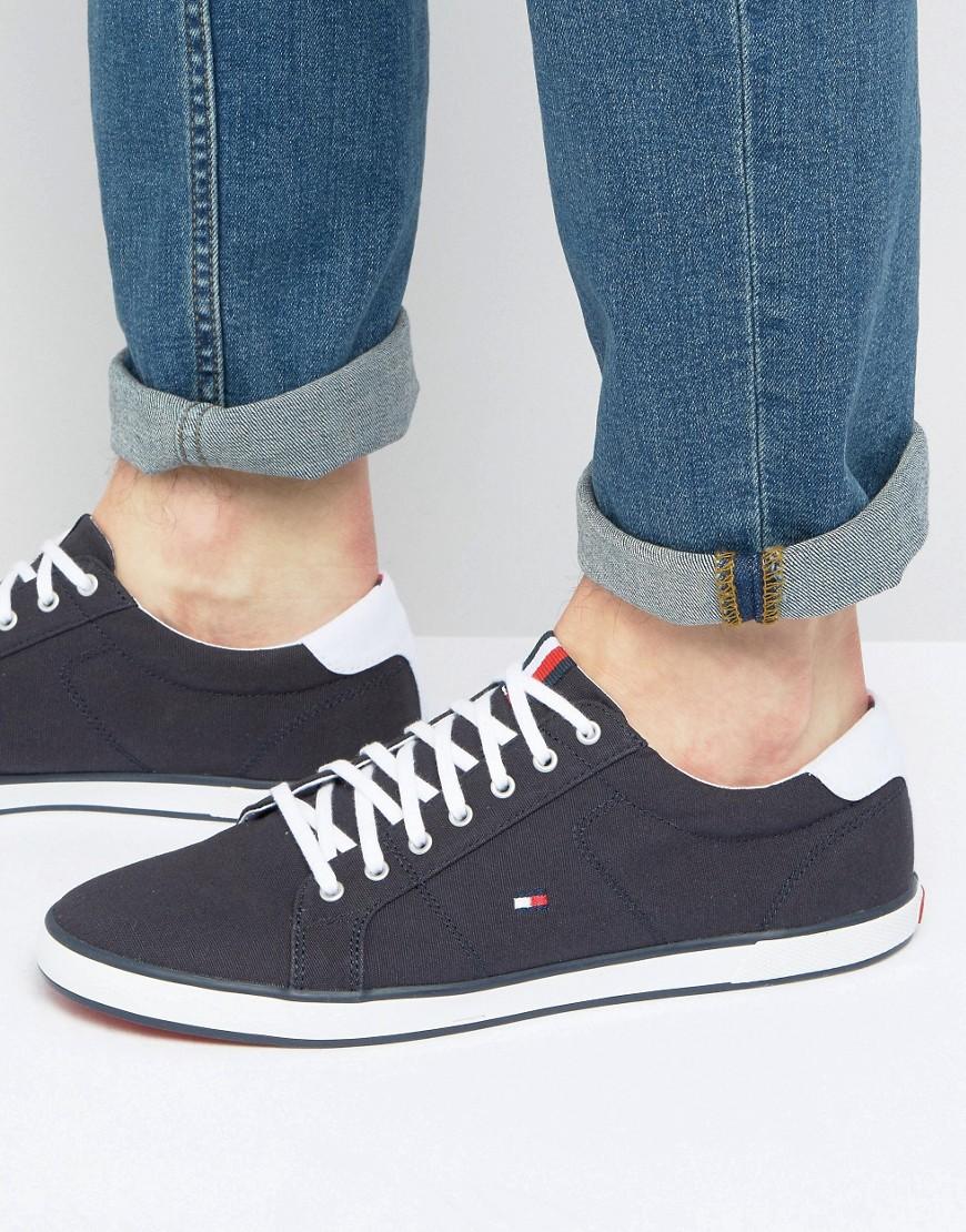 tommy hilfiger mid cut lace up trainers