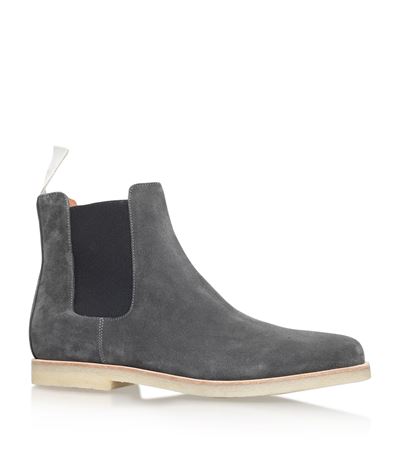 Common Projects Suede Crepe Chelsea Boots | ModeSens