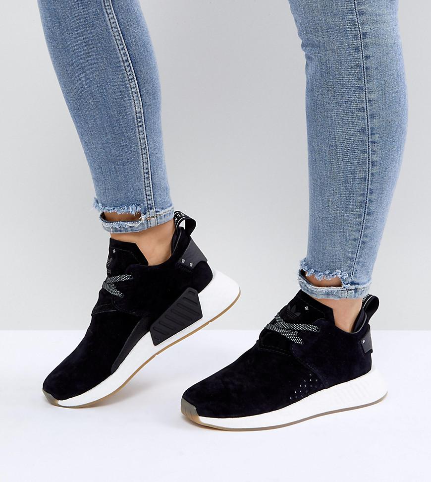 Adidas originals nmd c2 trainers in black suede 2025