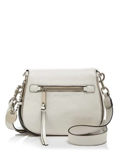 Marc Jacobs Recruit Small Leather Saddle Crossbody Bag In Off White |  ModeSens
