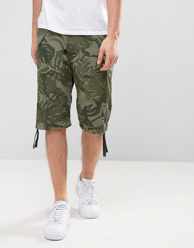 Green G Star Camouflage Shorts G-star Rovic Camo Dc Loose Cargo