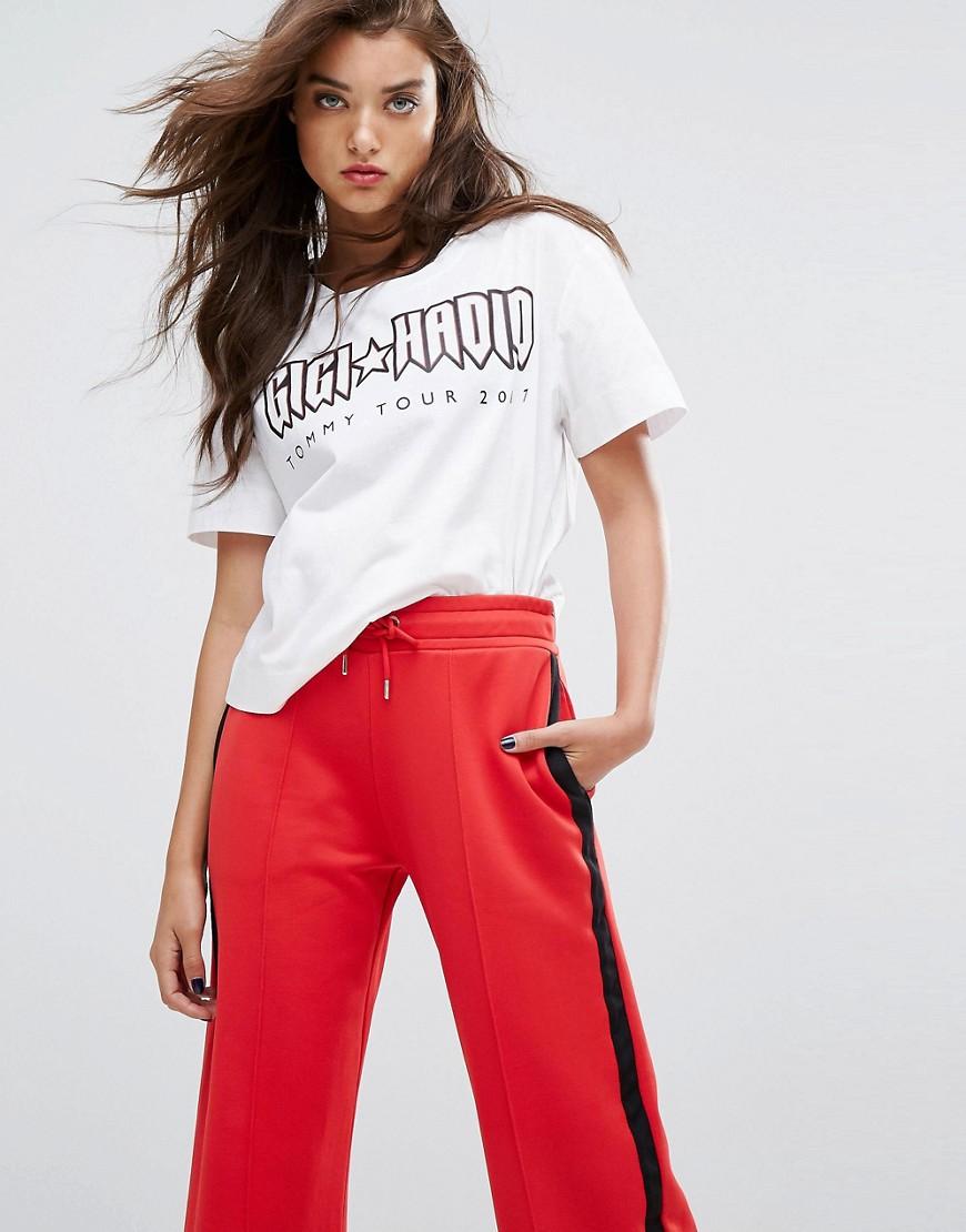 tommy hilfiger cropped tshirt