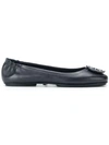 Tory Burch 'minnie' Travel Ballet Flat (women) In Royal Navy