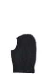 Mm6 Maison Margiela Logo Balaclava Beanie Hat In Black