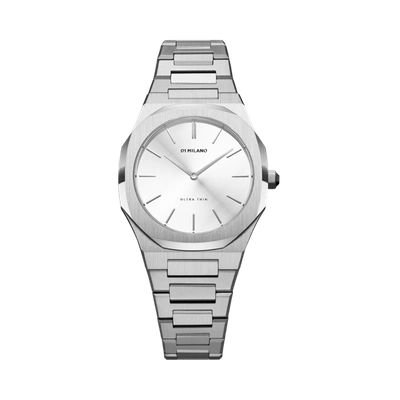 D1 Milano Watch Ultra Thin Bracelet 34 Mm In Silver